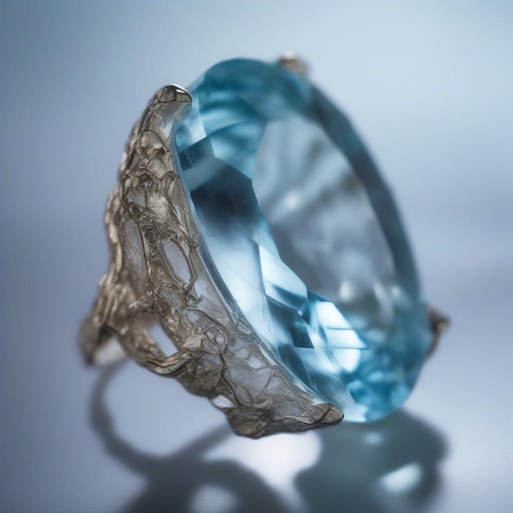 Aquamarine trong đá quý vân mây: Ý nghĩa và phong thủy