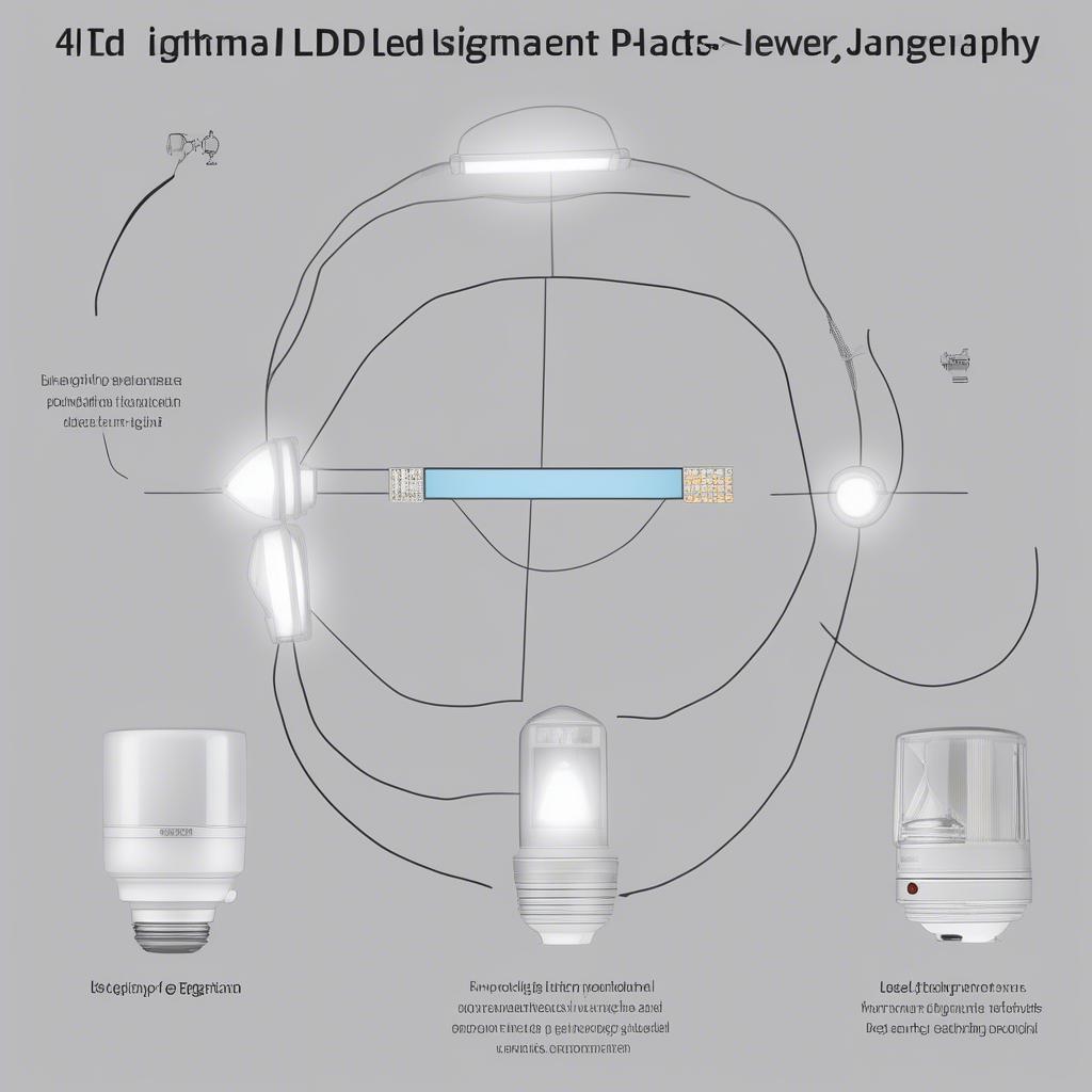 Bố trí đèn LED chụp ảnh nữ trang