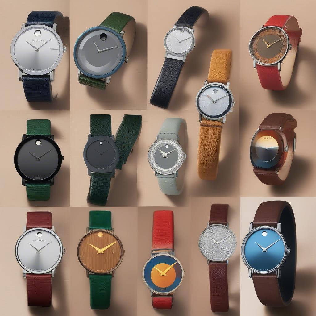 Chọn màu dây da đồng hồ Movado theo bản mệnh