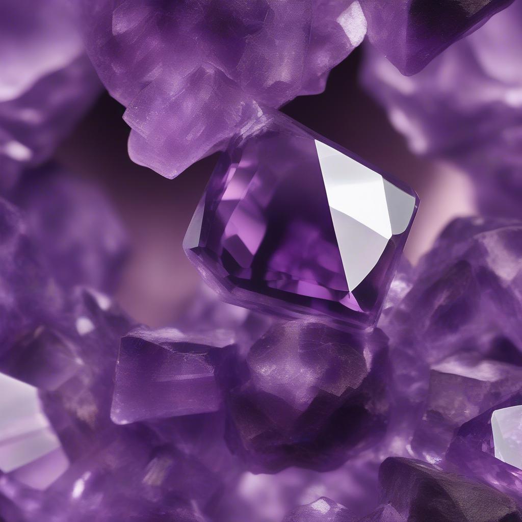 Đá quý màu tím Amethyst huyền bí và sang trọng