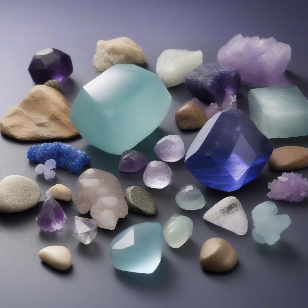 Đá quý nguyên tố nước và khí: Aquamarine, Amethyst, Lapis Lazuli