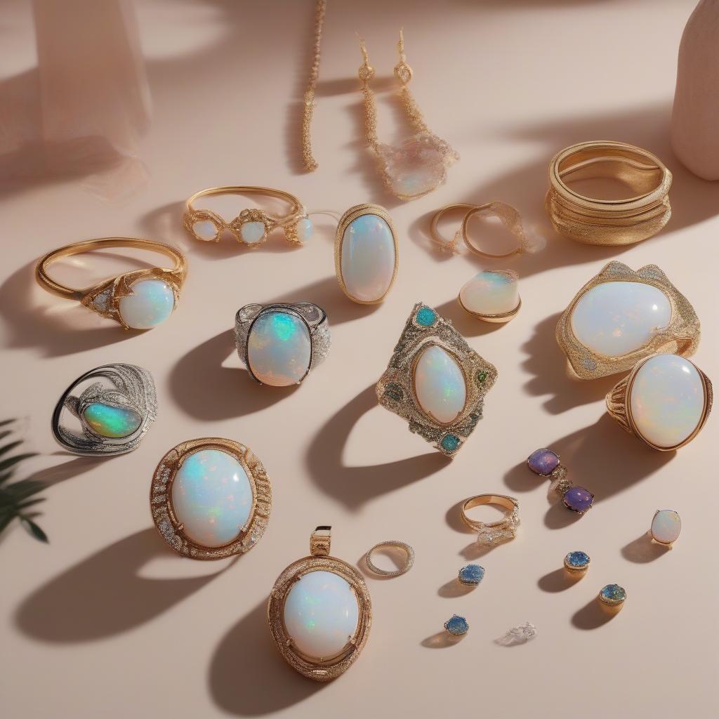 Đá quý Opal trong trang sức phong thủy