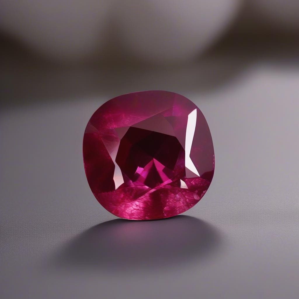 Viên đá quý Ruby Việt với độ tinh khiết cao