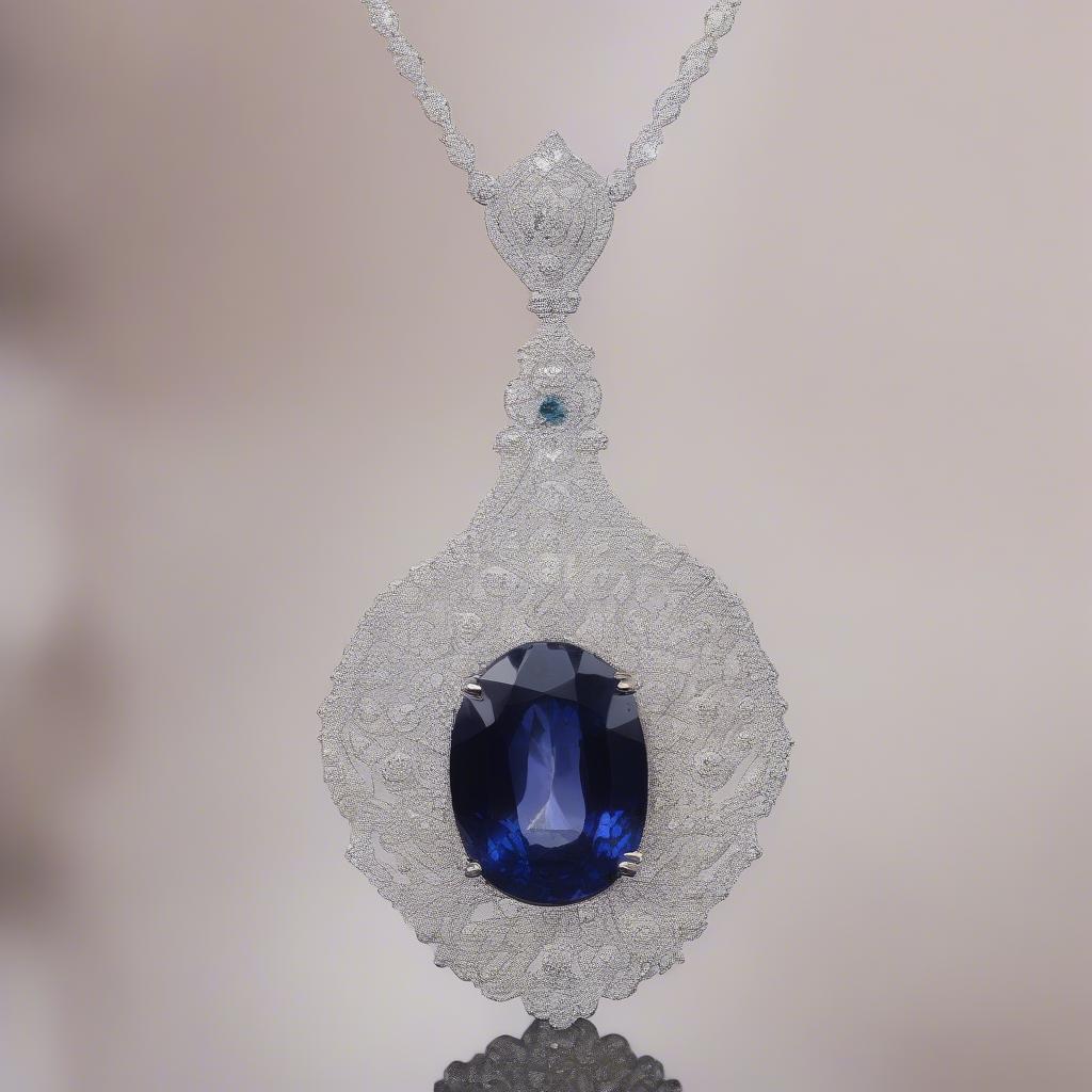 Dây Chuyền Đá Quý Sapphire Tinh Tế Sang Trọng