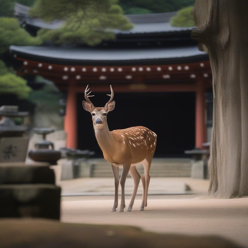 Hươu sao tại đền Kasuga Taisha, Nara