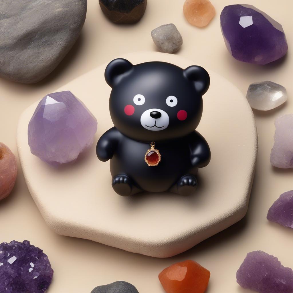 Linh vật Kumamon và đá quý phong thủy