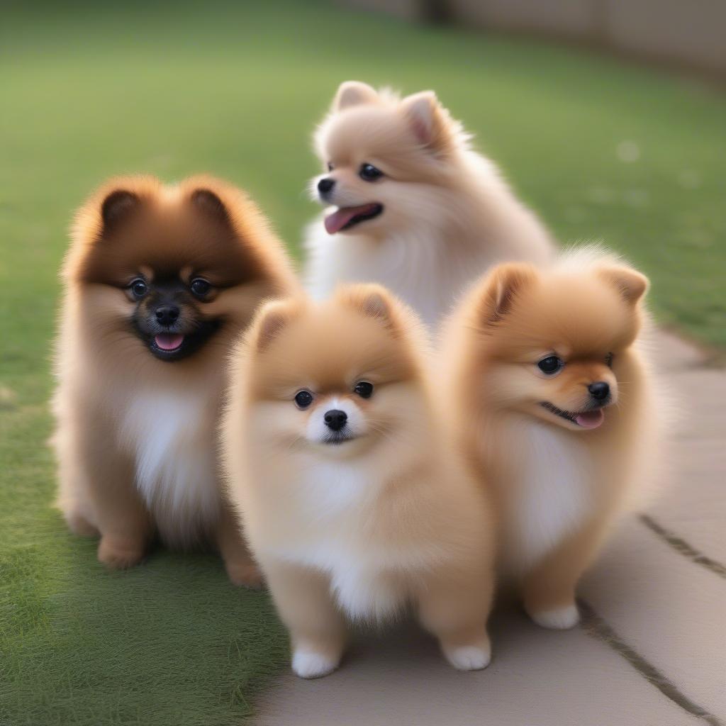 Lựa chọn chó Pomeranian lông mịn