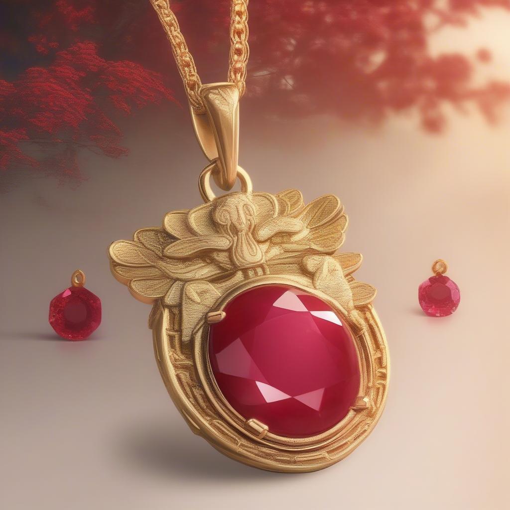 Mặt Dây Chuyền Ruby và Tài Lộc