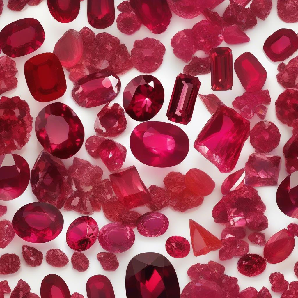 Mẫu đá quý đẹp: Đá Ruby đỏ rực rỡ