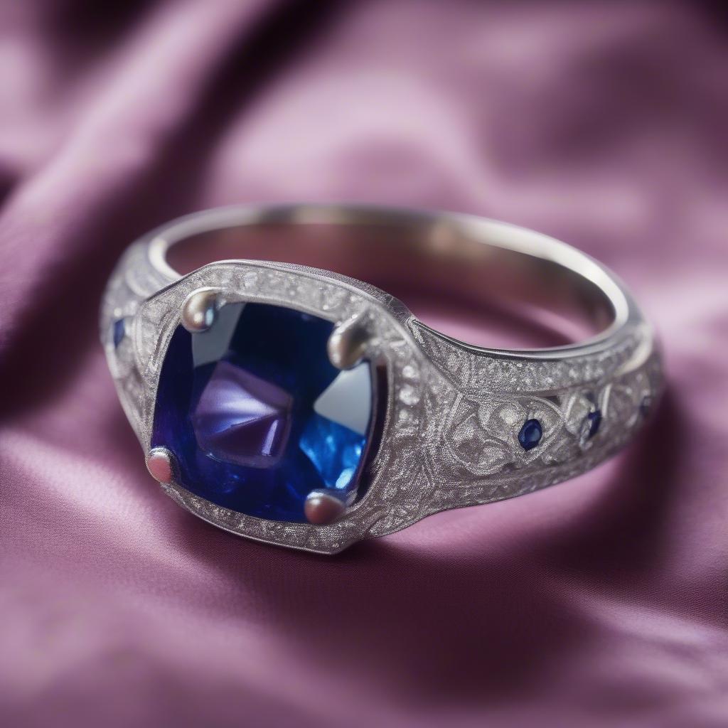 Mơ thấy nhẫn đá quý sapphire xanh thẳm