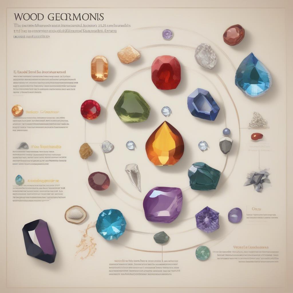 Five elements and gemstone colors