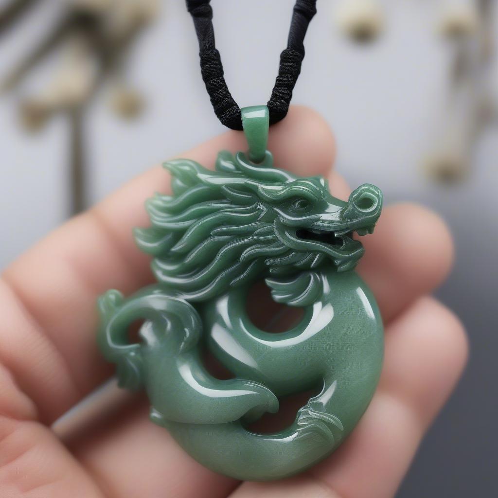 Người Đeo Mặt Dây Rồng Aventurine Tự Tin Và Quyến Rũ