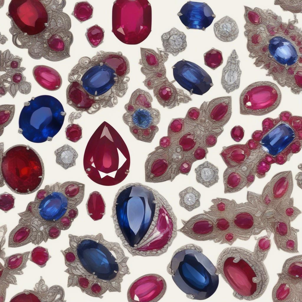 Ruby và Sapphire: Biểu tượng của quyền lực và trí tuệ