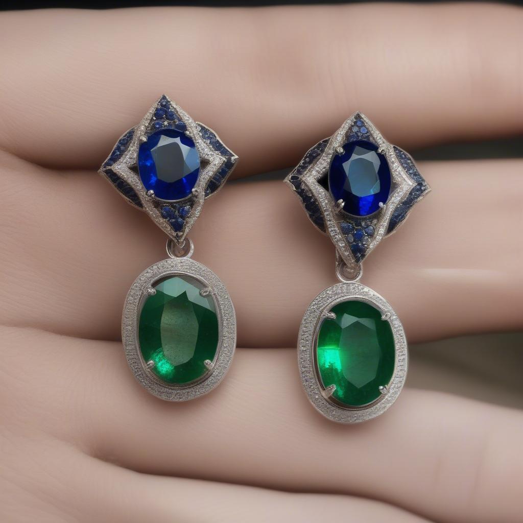 Song tử đá quý phù hợp với người mệnh Mộc: Emerald và Sapphire xanh dương