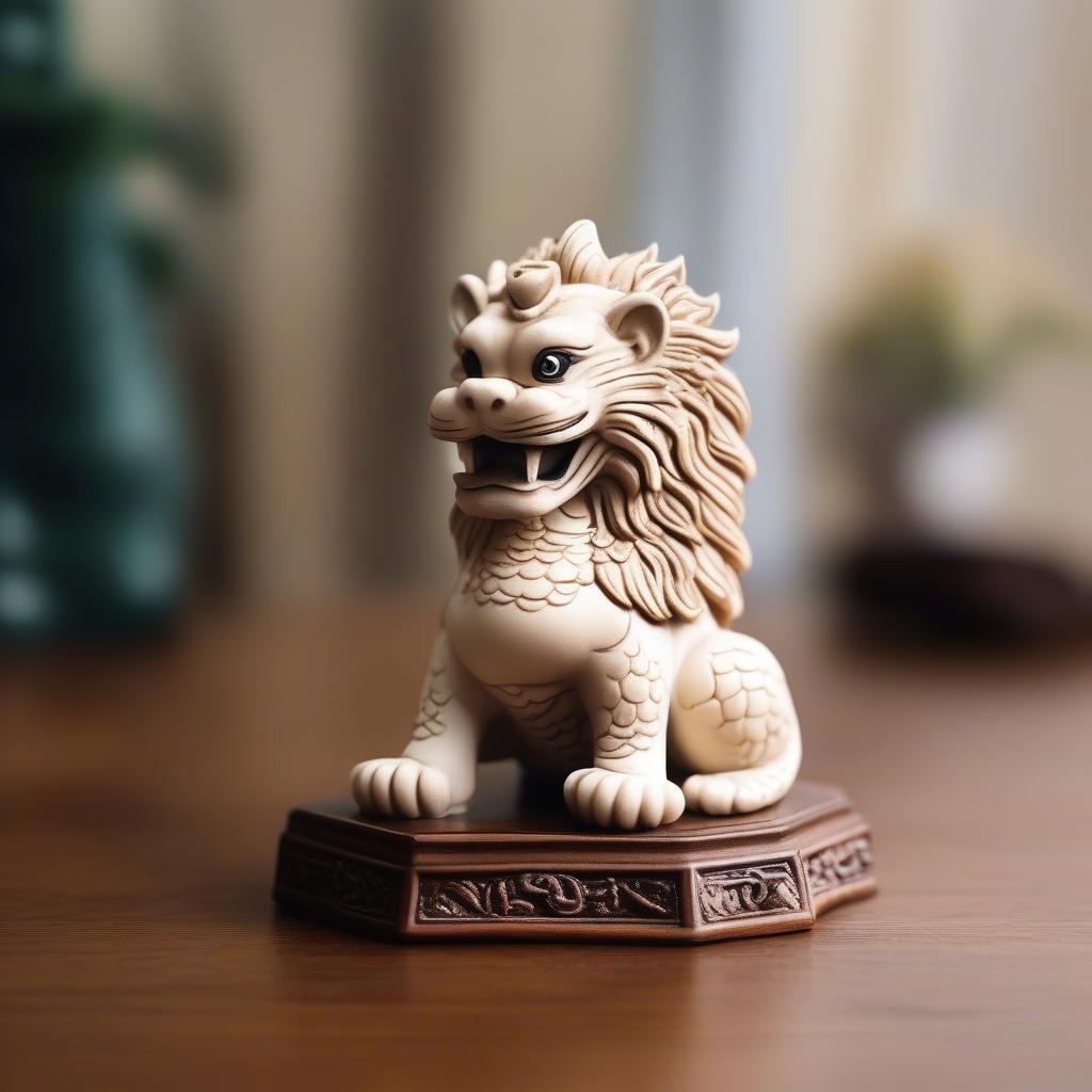 Tượng Merlion Miniature Phong Thủy