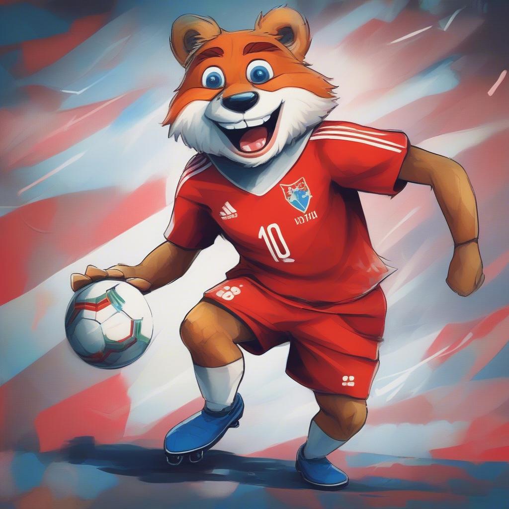 Zabivaka trên sân bóng năng động