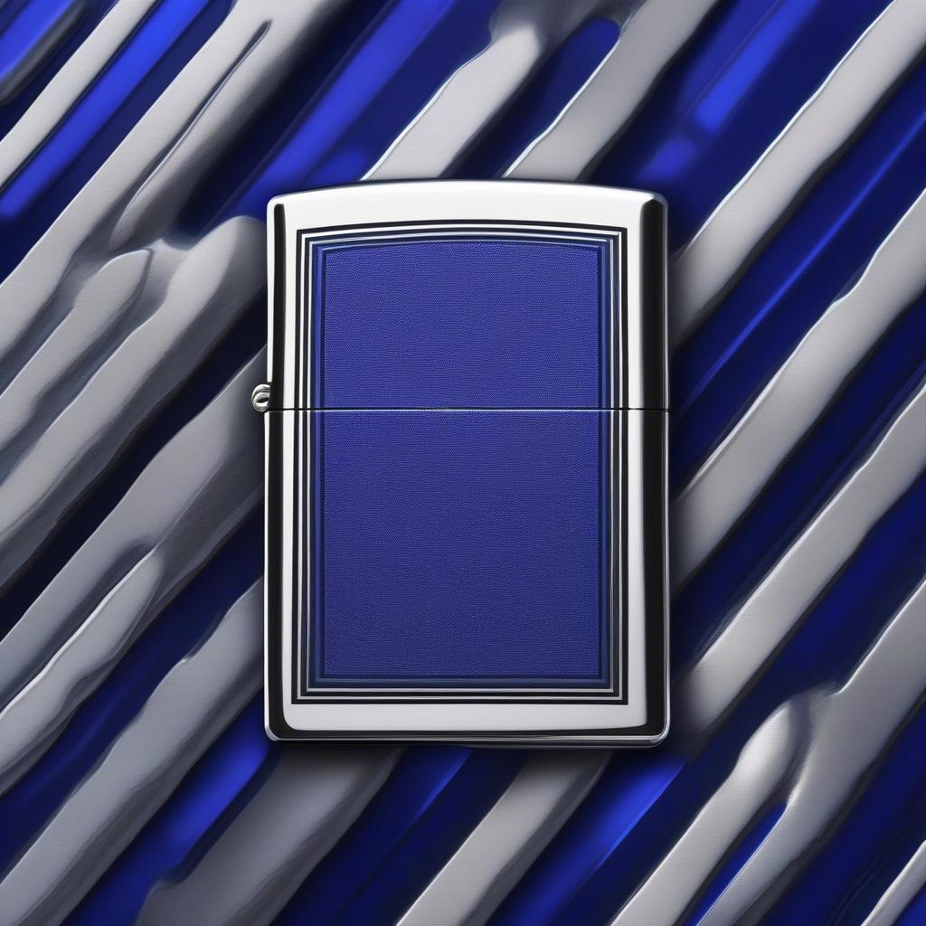 Zippo đính đá Sapphire cho người mệnh Thủy