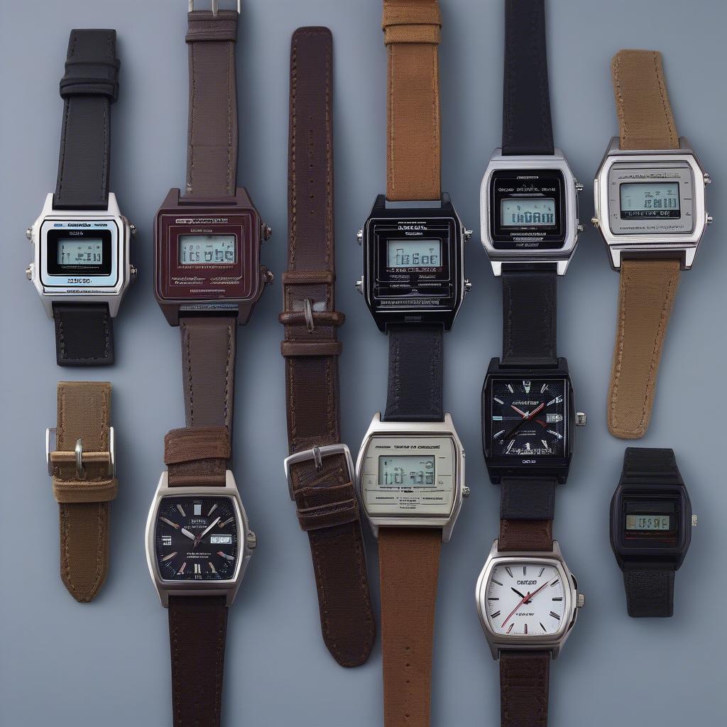 Chọn đồng hồ Casio dây da mặt vuông phù hợp