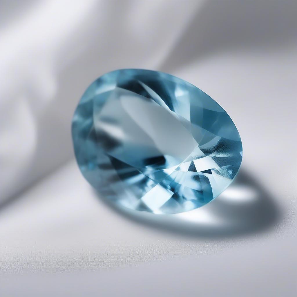 Đá quý xanh biển Aquamarine dịu dàng