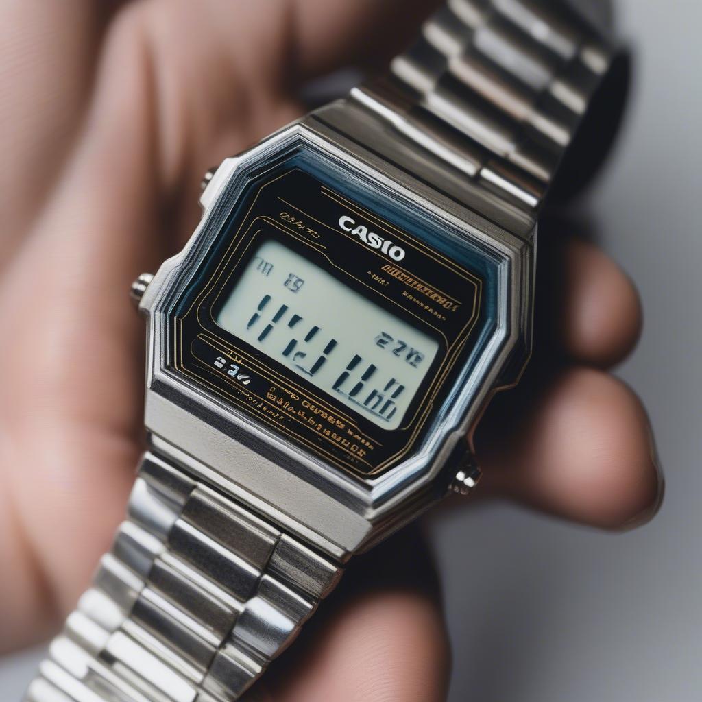 Đồng hồ Casio dây nhựa mặt tròn kỷ niệm tuổi thơ