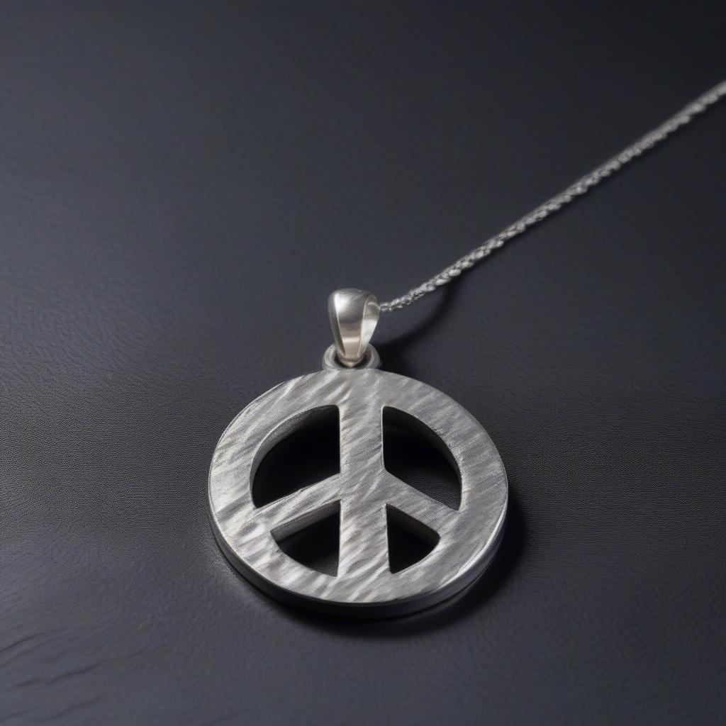 Mặt Dây Chuyền Peace Bằng Bạc