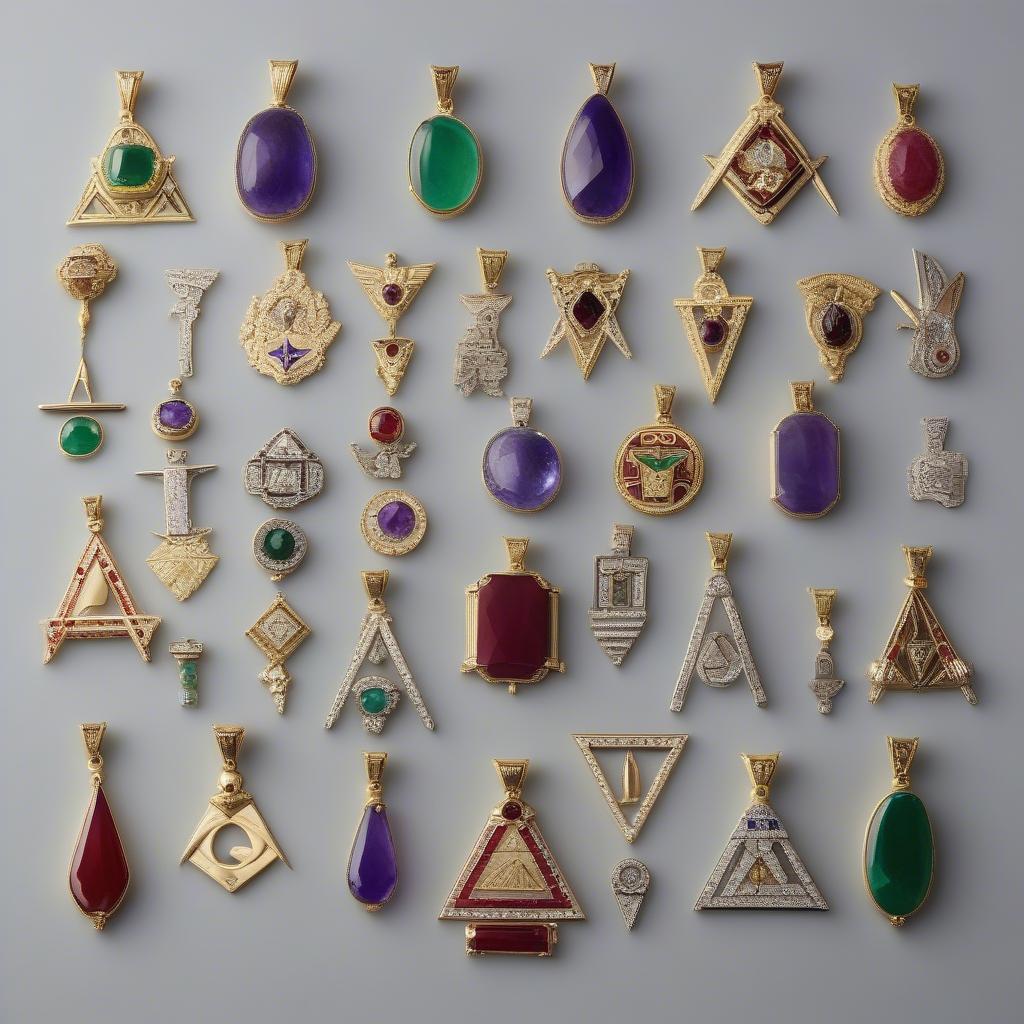 Mặt Dây Chuyền Masonic & Đá Quý Phong Thủy