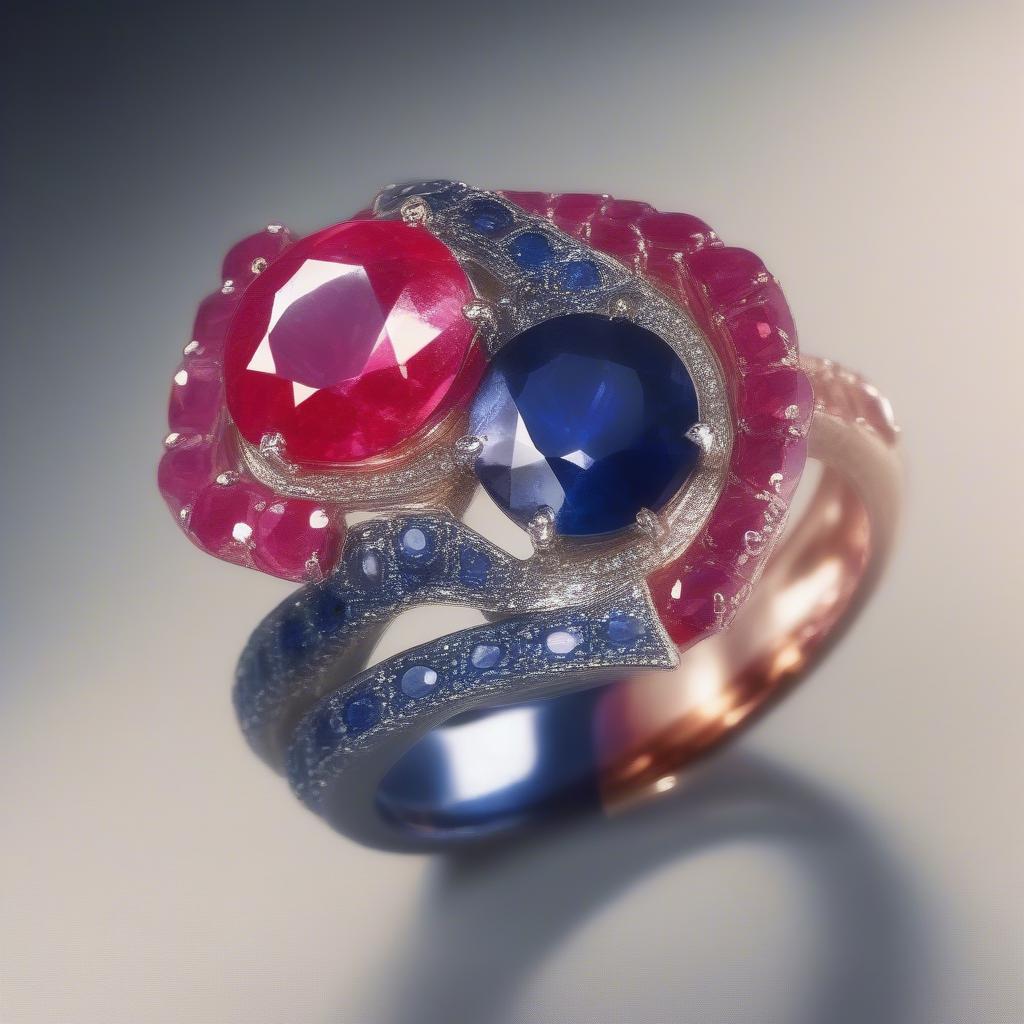 Mơ thấy ngọc đá quý ruby và sapphire rực rỡ